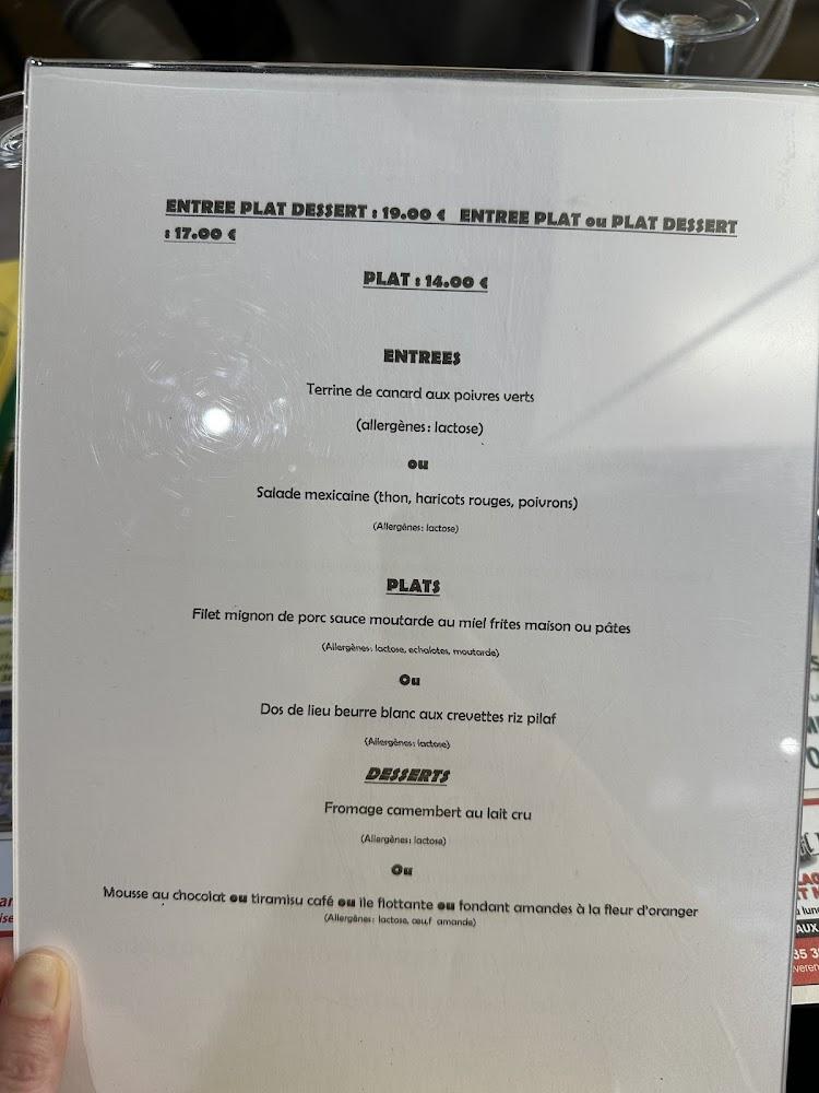 Brasserie des Halles - Menu Image 1